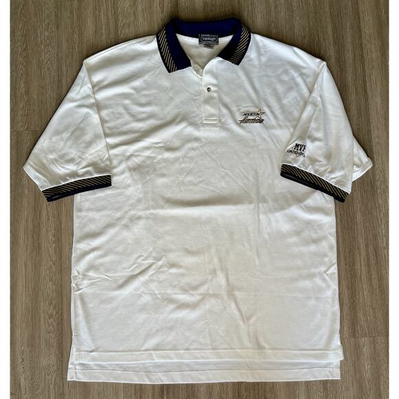 Houston Astros Polo Shirt Mens XL White Short Sleeve Vintage Y2K MLB Baseball - Picture 1 of 7
